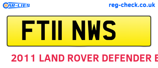 FT11NWS are the vehicle registration plates.
