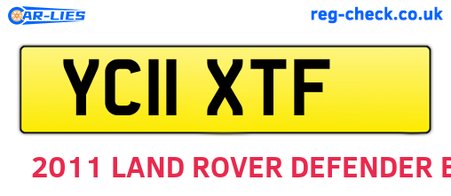 YC11XTF are the vehicle registration plates.