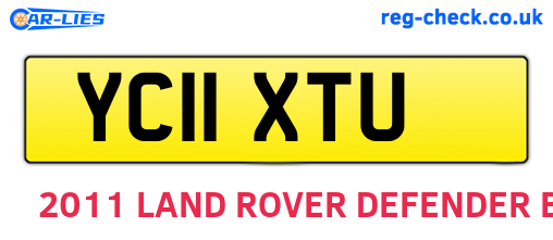 YC11XTU are the vehicle registration plates.