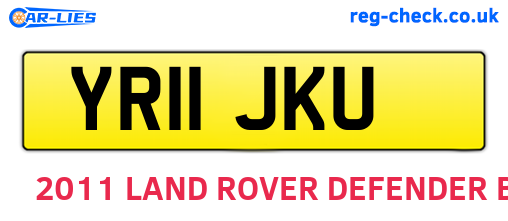 YR11JKU are the vehicle registration plates.