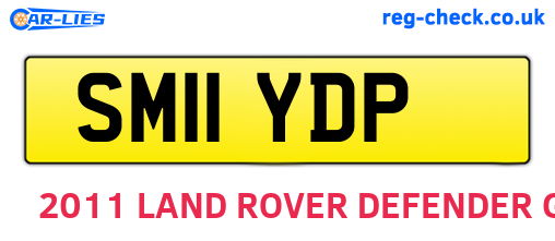 SM11YDP are the vehicle registration plates.