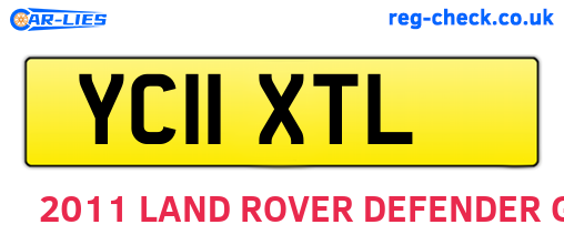 YC11XTL are the vehicle registration plates.