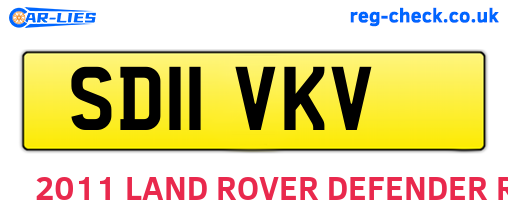 SD11VKV are the vehicle registration plates.
