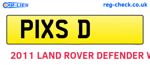 P1XSD are the vehicle registration plates.