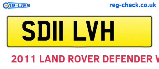 SD11LVH are the vehicle registration plates.