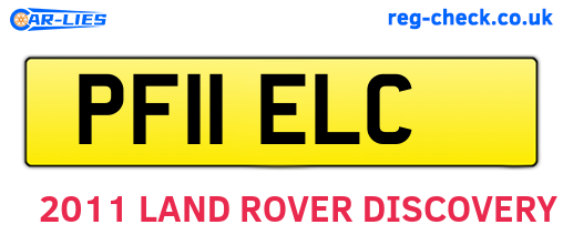 PF11ELC are the vehicle registration plates.