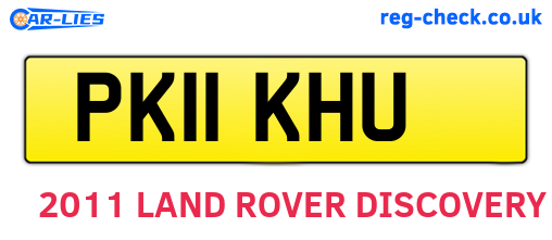 PK11KHU are the vehicle registration plates.