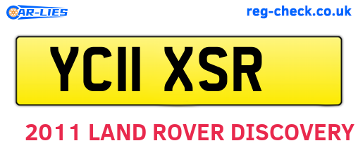 YC11XSR are the vehicle registration plates.