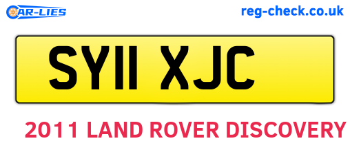 SY11XJC are the vehicle registration plates.