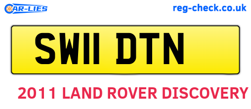 SW11DTN are the vehicle registration plates.