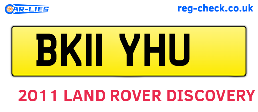 BK11YHU are the vehicle registration plates.