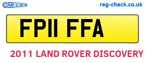 FP11FFA are the vehicle registration plates.
