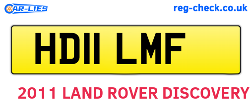 HD11LMF are the vehicle registration plates.