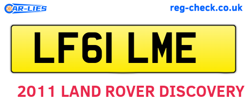 LF61LME are the vehicle registration plates.