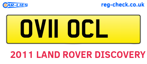OV11OCL are the vehicle registration plates.