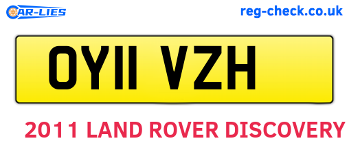 OY11VZH are the vehicle registration plates.