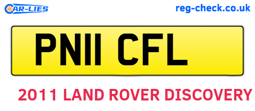PN11CFL are the vehicle registration plates.