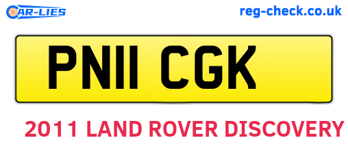 PN11CGK are the vehicle registration plates.