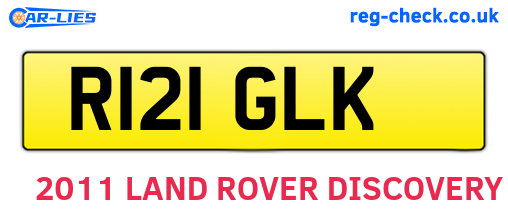 R121GLK are the vehicle registration plates.