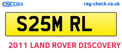 S25MRL are the vehicle registration plates.
