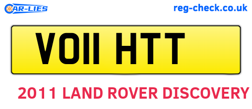VO11HTT are the vehicle registration plates.