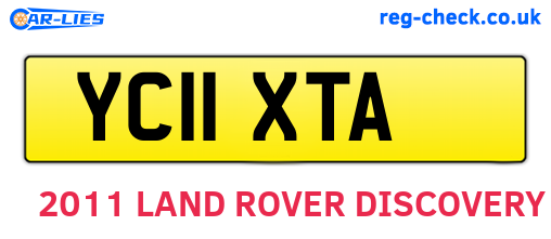 YC11XTA are the vehicle registration plates.