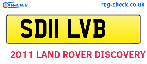 SD11LVB are the vehicle registration plates.