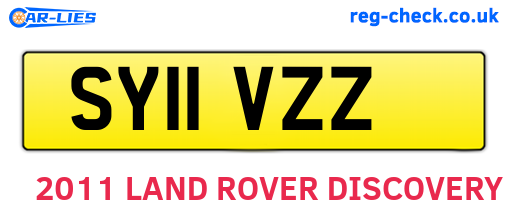 SY11VZZ are the vehicle registration plates.
