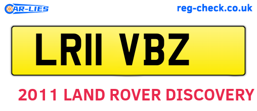 LR11VBZ are the vehicle registration plates.