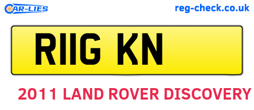 R11GKN are the vehicle registration plates.