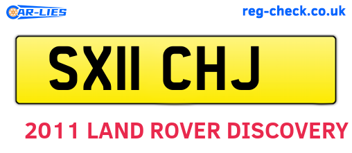 SX11CHJ are the vehicle registration plates.