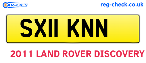 SX11KNN are the vehicle registration plates.