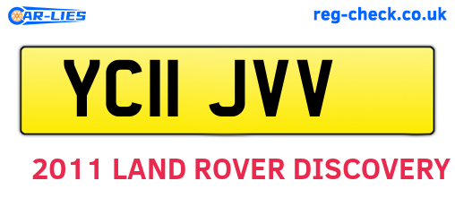 YC11JVV are the vehicle registration plates.