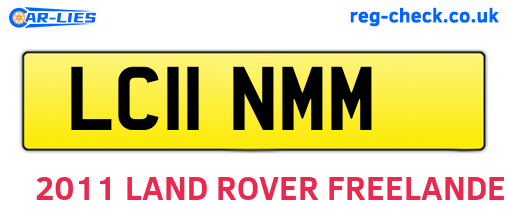 LC11NMM are the vehicle registration plates.