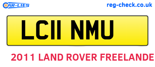 LC11NMU are the vehicle registration plates.