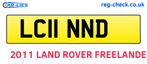 LC11NND are the vehicle registration plates.