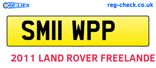 SM11WPP are the vehicle registration plates.
