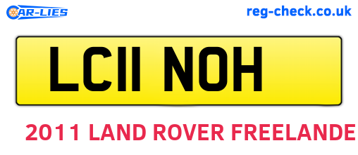 LC11NOH are the vehicle registration plates.