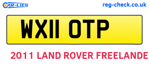 WX11OTP are the vehicle registration plates.