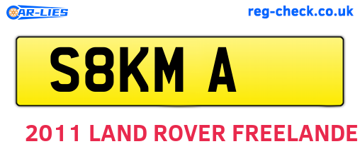 S8KMA are the vehicle registration plates.