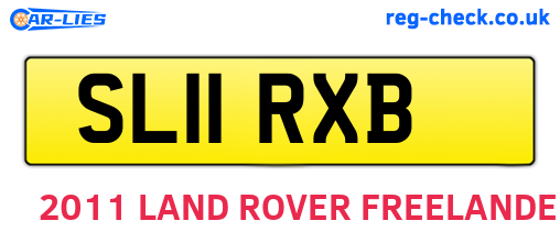 SL11RXB are the vehicle registration plates.