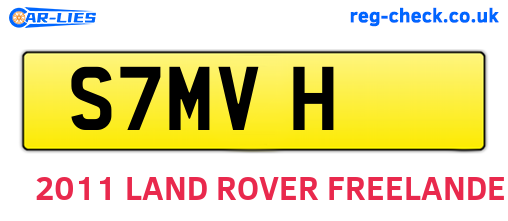 S7MVH are the vehicle registration plates.