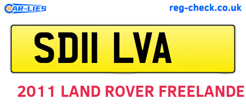SD11LVA are the vehicle registration plates.