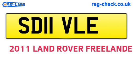 SD11VLE are the vehicle registration plates.