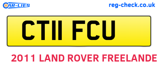 CT11FCU are the vehicle registration plates.
