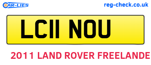 LC11NOU are the vehicle registration plates.