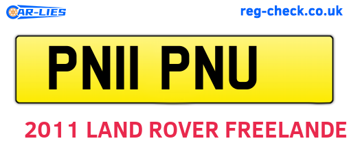 PN11PNU are the vehicle registration plates.
