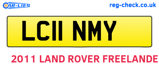 LC11NMY are the vehicle registration plates.