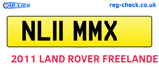 NL11MMX are the vehicle registration plates.