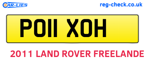 PO11XOH are the vehicle registration plates.